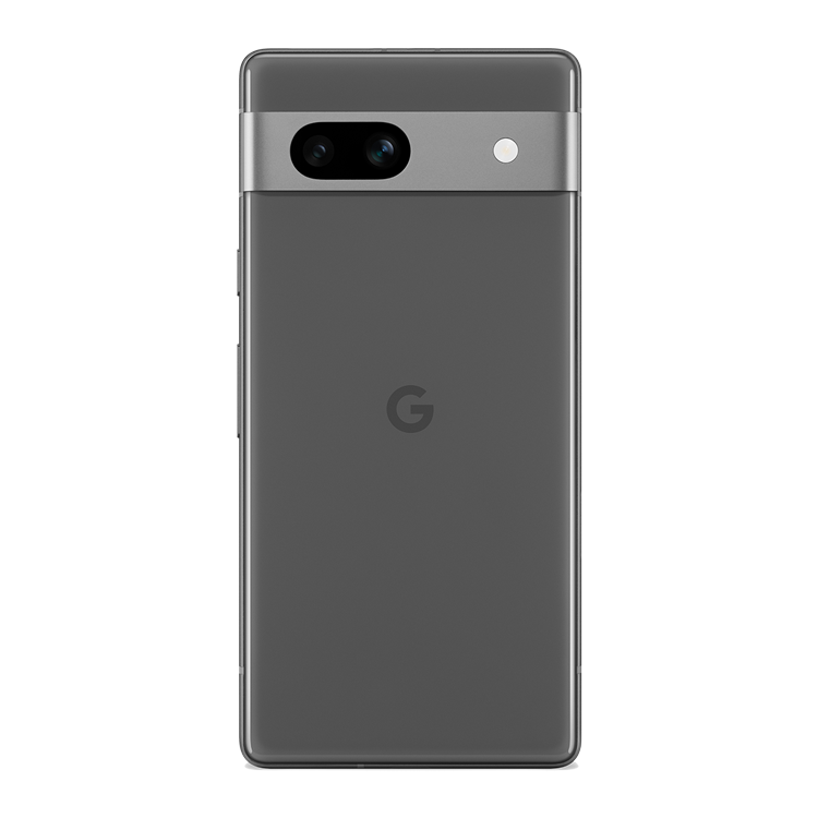 Google pixel 7A vue de l'arrière logo Google et appareil photo