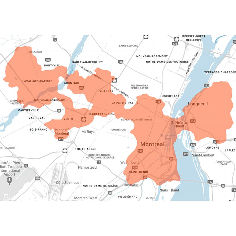 5G coverage map Montreal