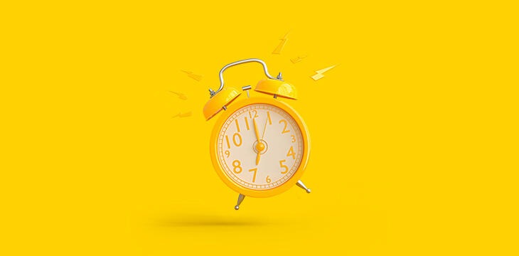 cadran reveil heure de la rentrée