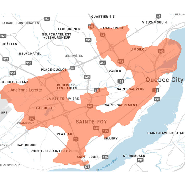 5G coverage map Quebec