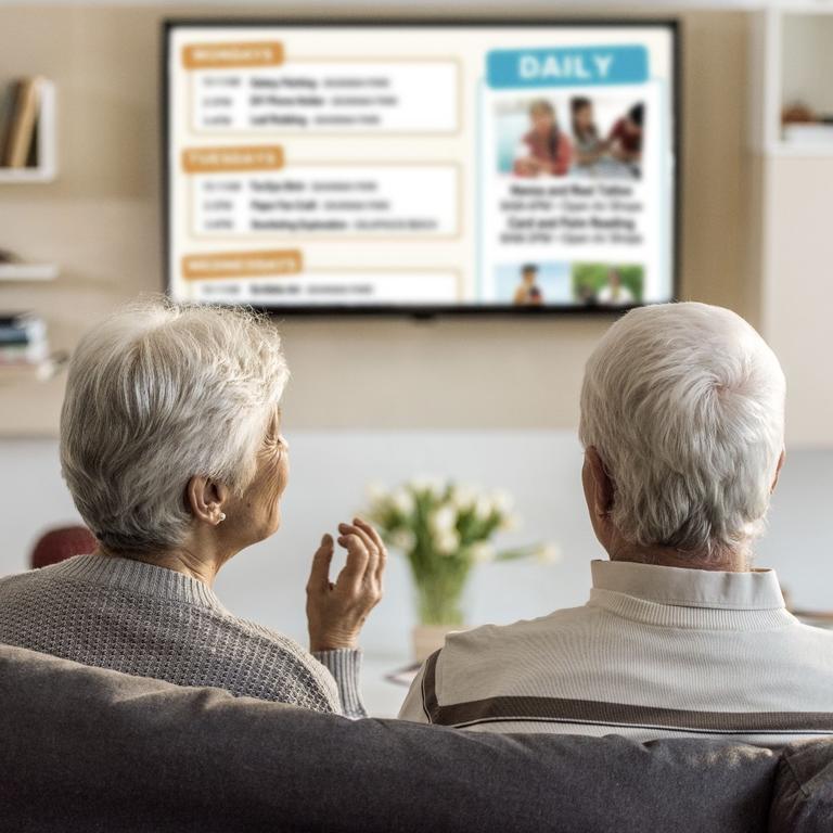 broadcast elderly people screen