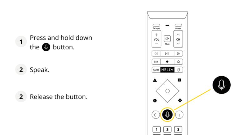 Press and hold down the Mic button. Speak. Release the button.