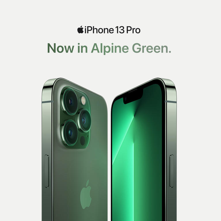 Iphone 13 pro colour alpine green