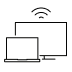Icone Tv wifi ordinateur