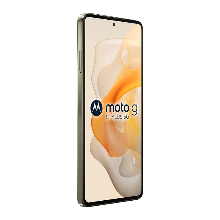  moto g stylus 5G - 2024 Caramel latte color  view without volume button