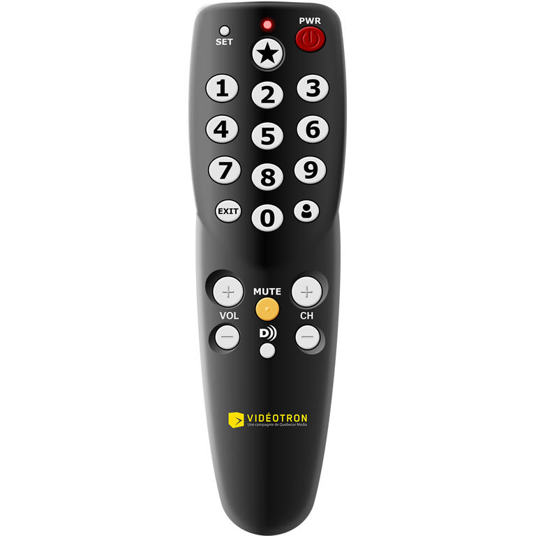 simplified remote control