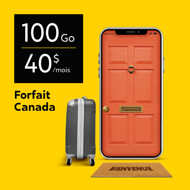 Forfait Canada 100Go 40$