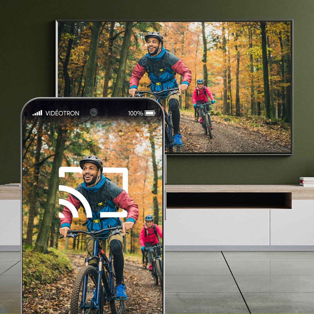 videotron appli télé velo foret