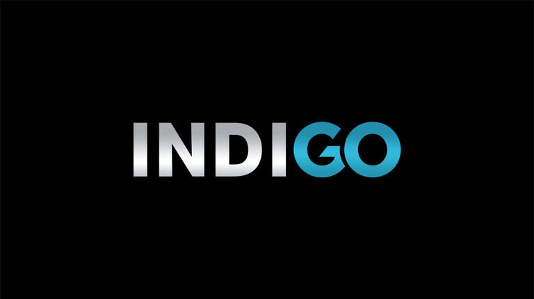 Indigo logo page television