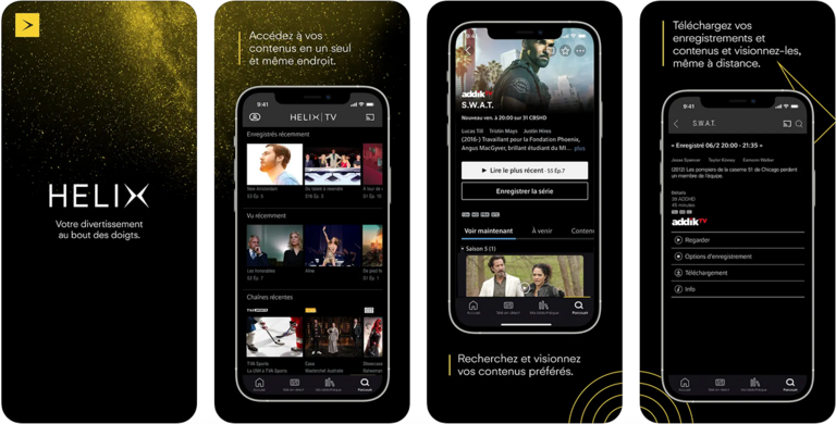 Application Helix interface