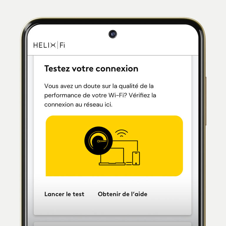 Appli Helix Test de connexion